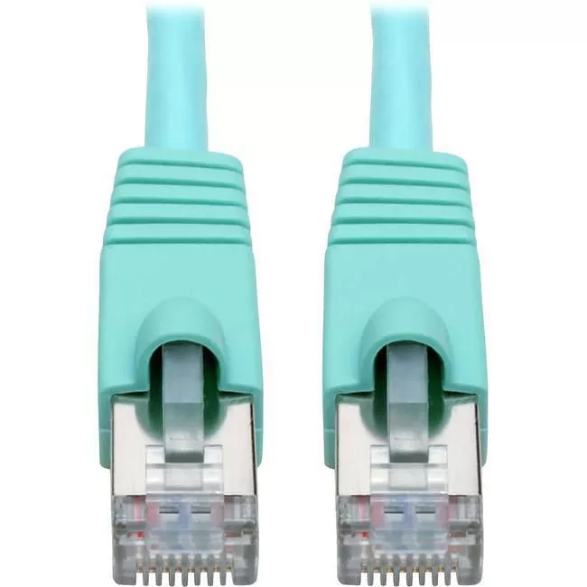 Tripp Lite N262-005-AQ Eaton Tripp Lite Series Cat6a 10G Snagless Shielded STP Ethernet Cable (RJ45 M/M), PoE, Aqua, 5 ft. (1.52 m)