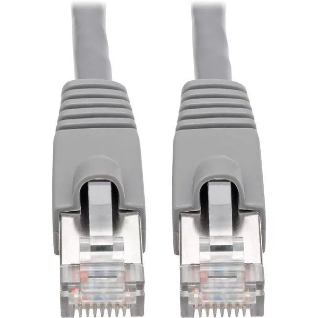 Tripp Lite N262-005-GY Eaton Tripp Lite Series Cat6a 10G Snagless Shielded STP Ethernet Cable (RJ45 M/M), PoE, Gray, 5 ft. (1.52 m)
