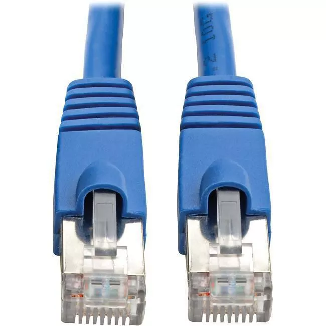Tripp Lite N262-030-BL Eaton Tripp Lite Series Cat6a 10G Snagless Shielded STP Ethernet Cable (RJ45 M/M), PoE, Blue, 30 ft. (9.14 m)