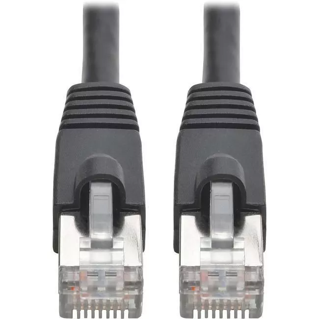 Tripp Lite N262-035-BK Eaton Tripp Lite Series Cat6a 10G Snagless Shielded STP Ethernet Cable (RJ45 M/M), PoE, Black, 35 ft. (10.67 m)