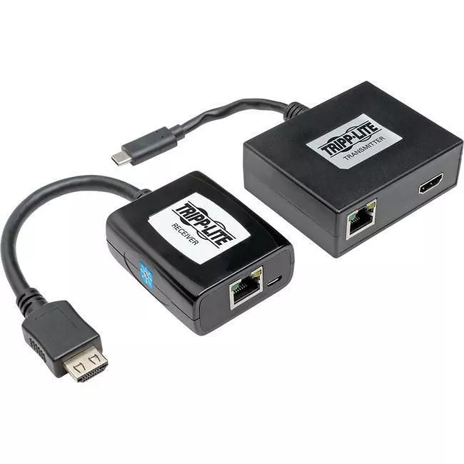 Tripp Lite U444-CAT-H USB C to HDMI Over Cat6 Extender Kit w/ PoC USB 3.1 1080p 150ft