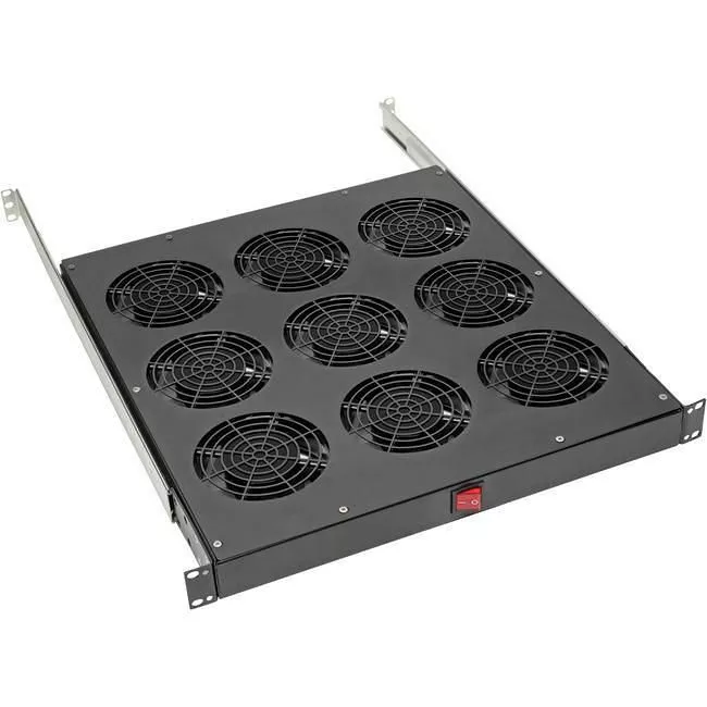 Tripp Lite SRFANTRAY9 Fan Tray for 19 in. Racks - 1U 9 120V High-Performance Fans 864 CFM C14 Inlet