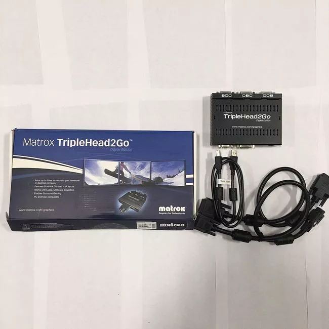 Matrox T2G-DP3D-IF Opened Box TripleHead2Go Digital SE