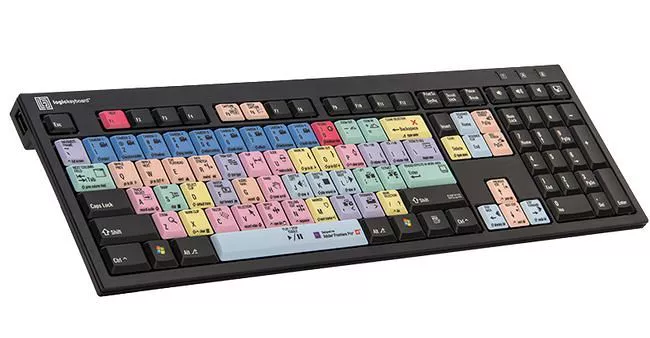 Logickeyboard LKBU-PPROCC-BJPU-US Adobe Premiere Pro CC PC Nero Line Keyboard