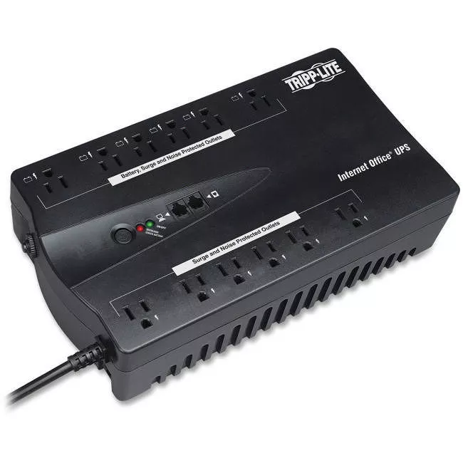 Tripp Lite INTERNET900U UPS 900VA 480W Standby UPS - 12 NEMA 5-15R Outlets 120V 50/60 Hz 5-15P Plug ENERGY STAR Desktop/Wall