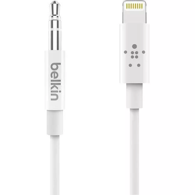 Belkin AV10172BT03-WHT 3.5mm Audio Cable With Lightning Connector