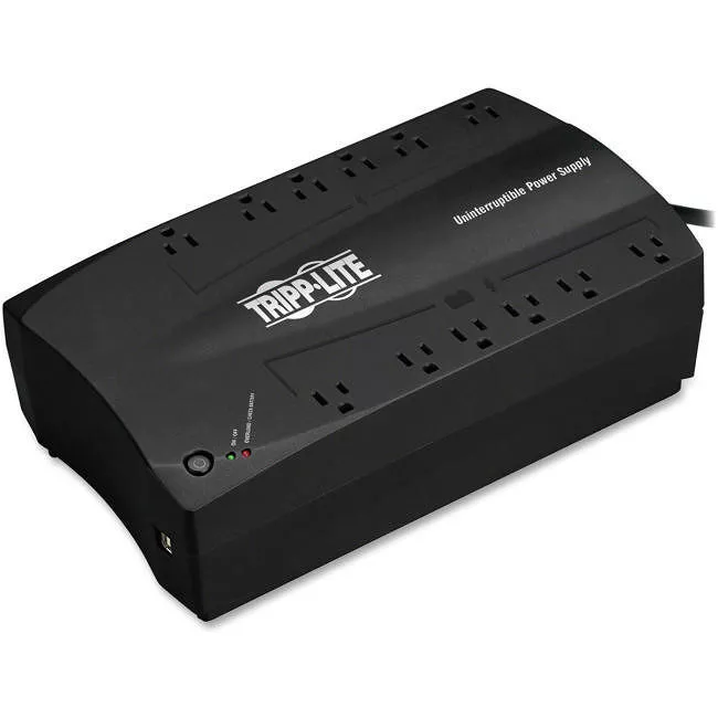 Tripp Lite INTERNET750U UPS 750VA 450W Standby UPS - 12 NEMA 5-15R Outlets 120V 50/60 Hz USB 5-15P Plug Desktop / Wall Mount