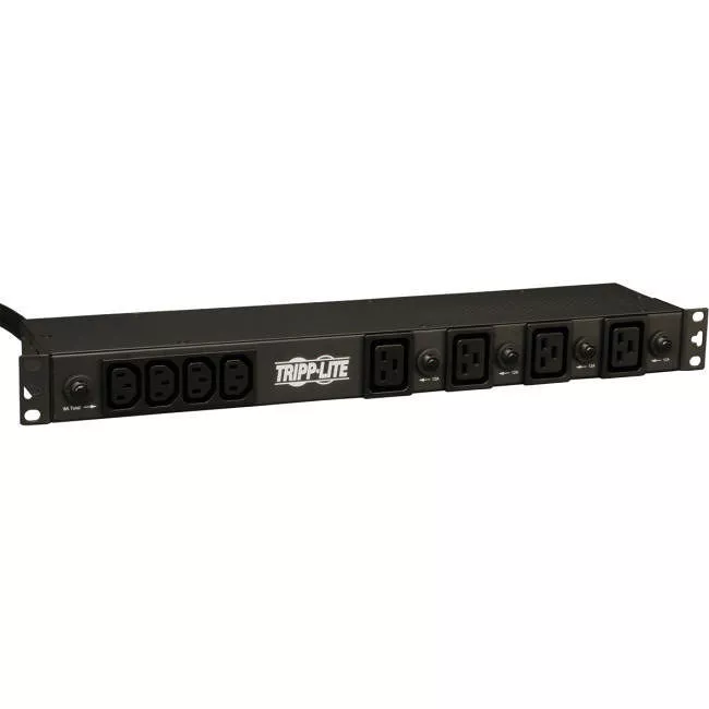 Tripp Lite PDU1230 Single-Phase Basic PDU - 1U Rackmount - 5.8kW - 200-240V - 16x C13 - 4x C19 - L6-30P Input - 15 ft