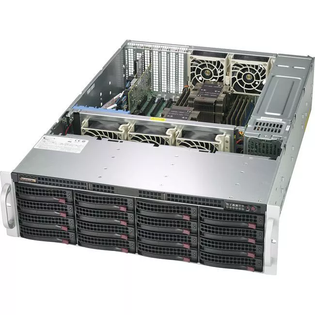 Supermicro SSG-6039P-E1CR16L 3U Rack-mount Barebone - Intel C624 Chipset - Dual Socket P LGA-3647
