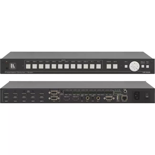 Kramer VP-444 12-Input 1U HDMI & Analog ProScale Presentation Digital Scaler/Switcher