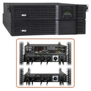 Tripp Lite SU6000RT4U Eaton SmartOnline 208/240 & 120V 6kVA 4.2kW Double-Conversion UPS, 4U Rack/Tower, Extended Run, Network Card Options, USB, DB9 Serial, Bypass Switch