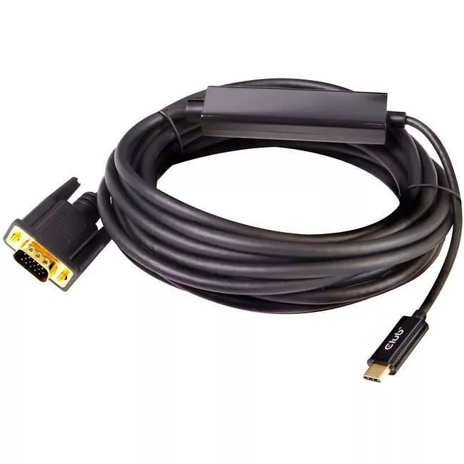 Club 3D CAC-1512 USB Type C to VGA Active 5M Cable