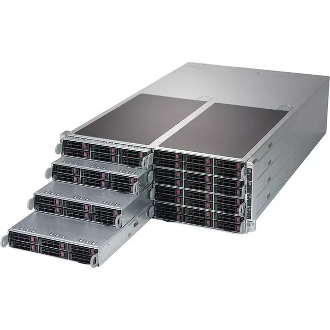 Supermicro SYS-F619P2-RTN 4U 8 Node Rack Barebone - Intel C621 Chipset - Dual Socket P LGA 3647