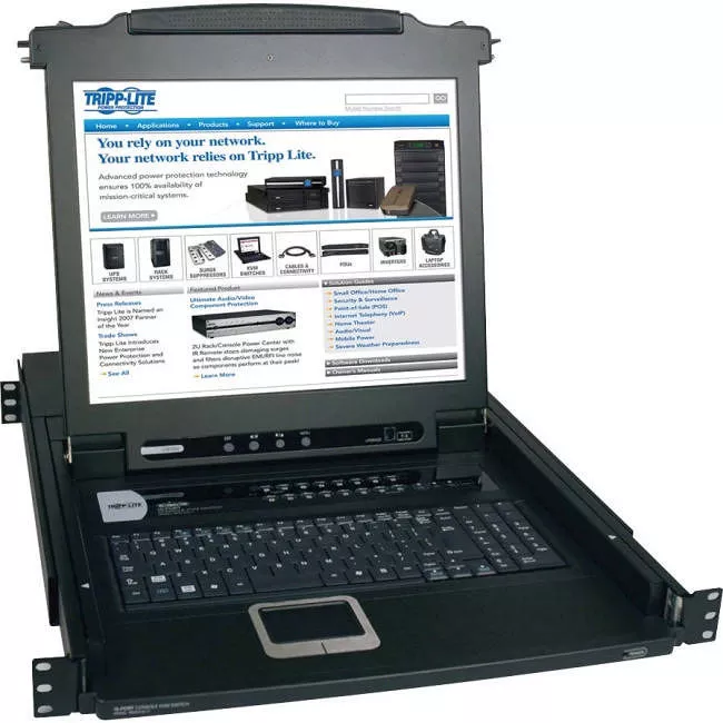 Tripp Lite B020-016-17 NetDirector 16-Port 1U Rack-Mount Console KVM Switch with 17-in. LCD