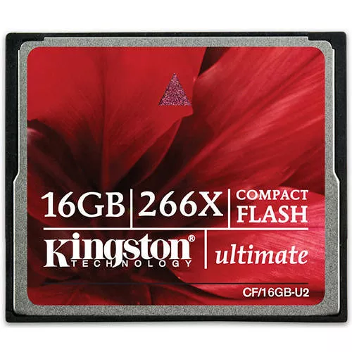 Kingston CF/16GB-U2 16GB Ultimate CompactFlash Card - 266x