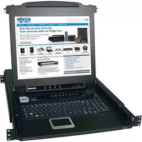 Tripp Lite B020-008-17 NetDirector 8-Port 1U Rack-Mount Console KVM Switch with 17-in. LCD