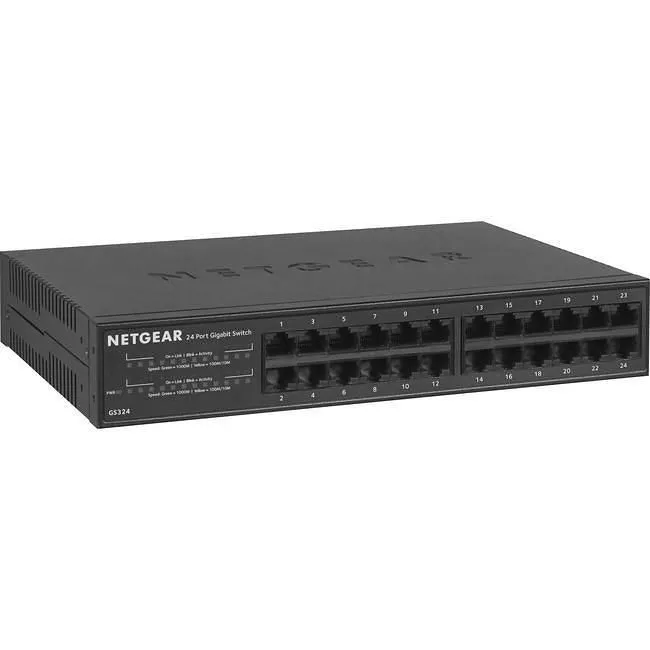 NETGEAR GS324-100NAS Ethernet Switch - 24x Port - Gigabit