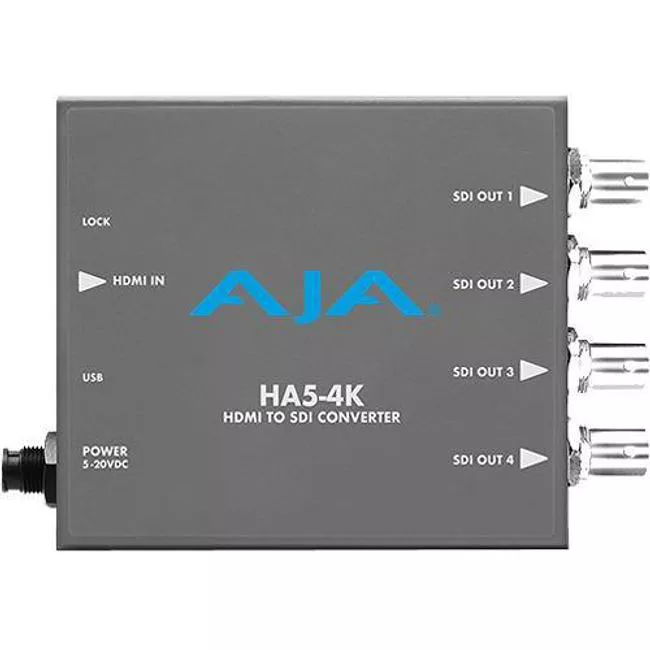AJA HA5-4K-R0 4K/HD HDMI to 4K/HD 4x 3G-SDI Converter