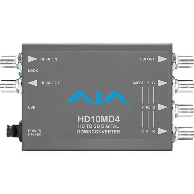 AJA HD10MD4-R0 HD down-converter, 10-bit, HD-SDI/SDI to SDI, YPbPr/RGB/NTSC/PAL