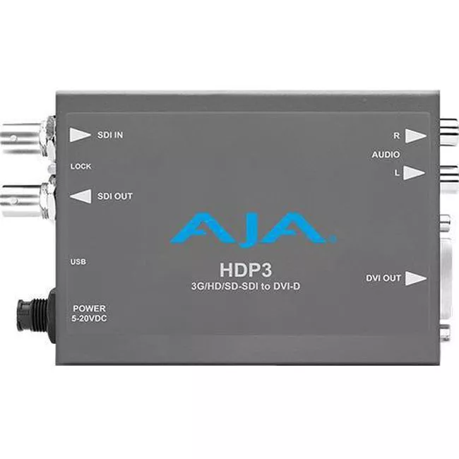 AJA HDP3-R0 3G-SDI to DVI-D and Audio Converter