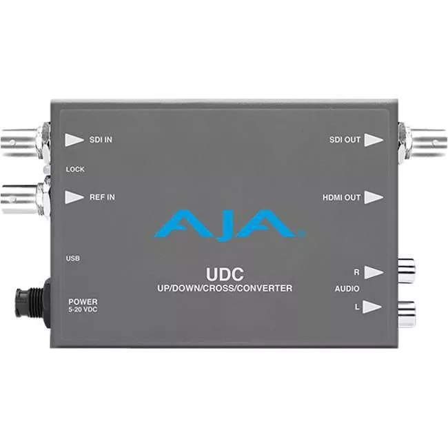 AJA UDC-R0 3G-SDI up, down, cross-conversion, 2-Channel unbalanced audio output