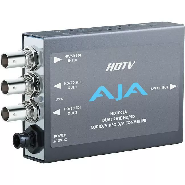 AJA HD10CEA-R0 SD/HD-SDI to Analog Audio Video Mini-Converter
