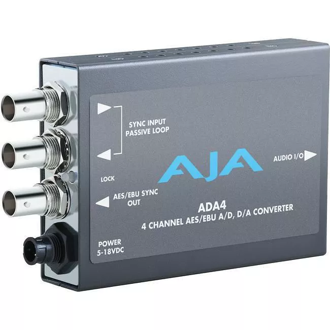 AJA ADA4-R0 Audio A/D and D/A Converter, 4-Channel bidirectional, balanced XLR