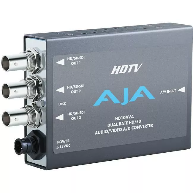 AJA HD10AVA-R0 HD/SD Audio/Video, Analog/Digital Mini-Converter