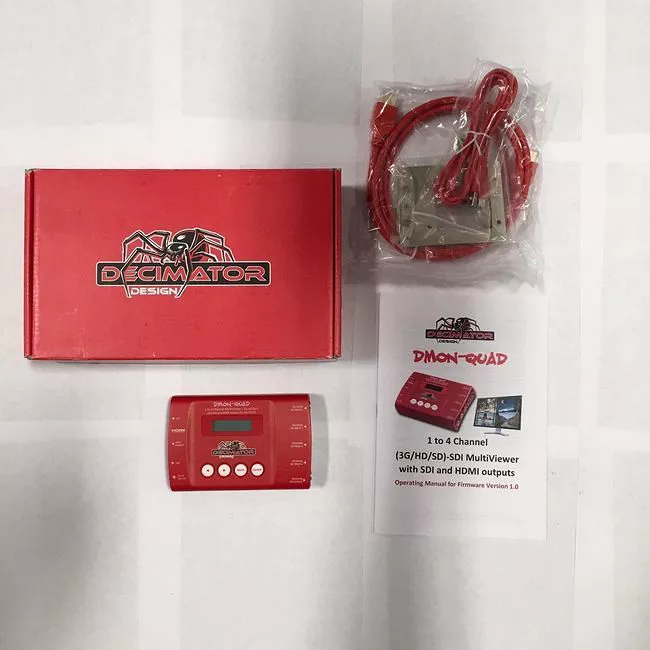 Decimator Design DD-DMON-QUAD 3G/HD/SD-SDI Quad Split Multi-Viewer + HDMI