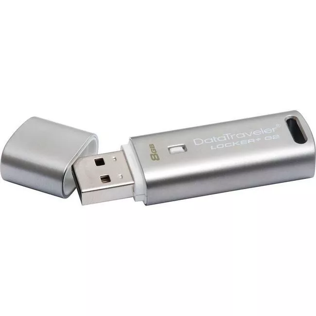 Kingston DTLPG2/8GB DataTraveler Locker+ G2 USB 2.0 Flash Drive