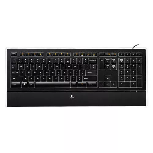 Logitech 920-000914 USB Black Illuminated Keyboard