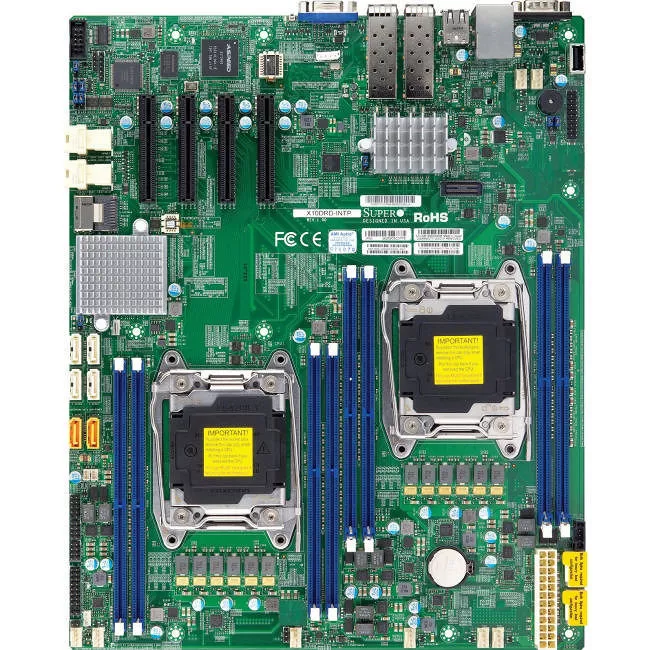 Supermicro MBD-X10DRD-LTP-O Server Motherboard - 2x Socket LGA 2011-v3 - Intel C612 - 8x DDR4 - RAID - EATX