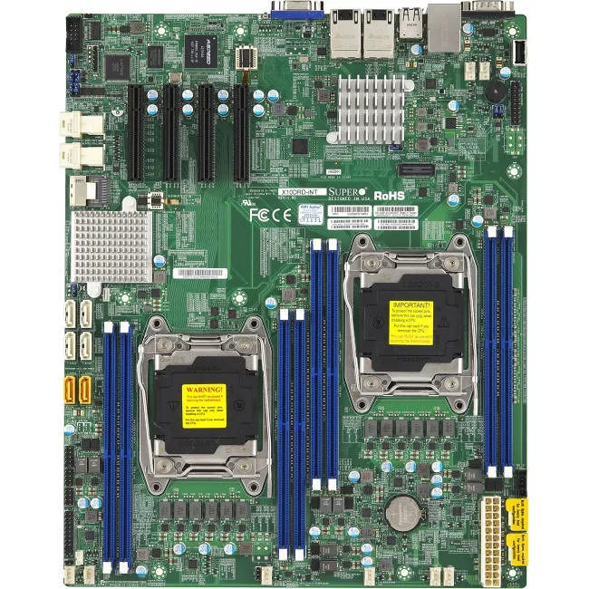 Supermicro MBD-X10DRD-L-O Desktop Motherboard - 2x Socket LGA 2011-v3 - Intel C612 - 8x DDR4 - RAID - EATX
