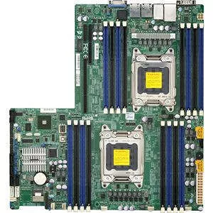 Supermicro MBD-X9DRW-3F-B Server Motherboard - 2x Socket R LGA-2011 - Intel C606 - 16x DDR3 - RAID - 2x PCIe x16 - 3x RJ-45 - Proprietary Form Factor