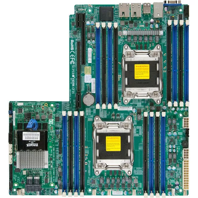 Supermicro MBD-X9DRW-CTF31-O Server Motherboard - 2x Socket R LGA-2011 - Intel C602-J - 16x DDR3 - RAID - 2x PCIe x16 - Proprietary Form Factor