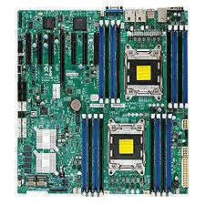 Supermicro MBD-X9DRH-7F-B Server Motherboard - 2x Socket R LGA-2011 - Intel C602-J - 16x DDR3 - RAID - 5x PCIe x16 - 3x RJ-45 - EATX