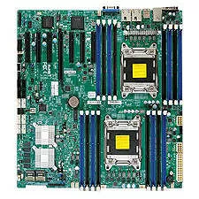 Supermicro MBD-X9DRH-7TF-B Server Motherboard - 2x Socket R LGA-2011 - Intel C602-J - 16x DDR3 - RAID - 5x PCIe x16 - 3x RJ-45 - EATX