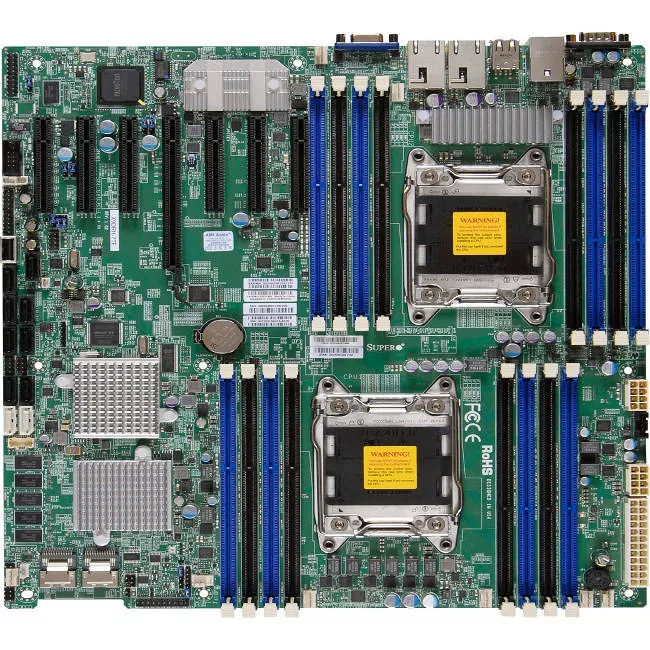 Supermicro MBD-X9DRH-IF-NV-O Server Motherboard - 1x Socket R LGA-2011 - Intel C602 - 16x DDR3 - RAID - 1x PCIe x16 - 3x RJ-45 - EATX