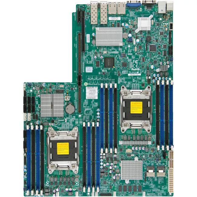 Supermicro MBD-X9DRW-7TPF-B Server Motherboard - 2x Socket R LGA-2011 - Intel C602-J - 16x DDR3 - RAID - 1x PCIe x16 - 5x RJ-45 - Proprietary Form Factor