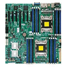 Supermicro MBD-X9DRH-7TF-O Server Motherboard - 2x Socket R LGA-2011 - Intel C602-J - 16x DDR3 - RAID - 5x PCIe x16 - 3x RJ-45 - EATX