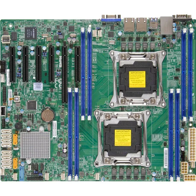 Supermicro MBD-X10DRL-I-O Server Motherboard - 2x Socket LGA 2011-v3 - Intel C612 - 8x DDR4 - RAID - 1x PCIe x16 - 3x RJ-45 - ATX