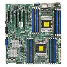 Supermicro MBD-X9DR7-LN4F-B Server Motherboard - 2x Socket R LGA-2011 - Intel C602 - 16x DDR3 - RAID - 2x PCIe x16 - 5x RJ-45 - EATX