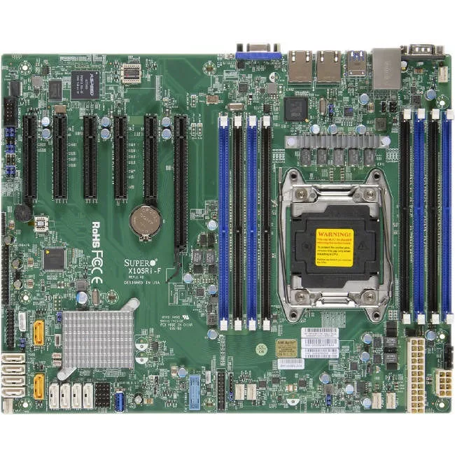 Supermicro MBD-X10SRI-F-O Server Motherboard - 1x Socket LGA 2011-v3 - Intel C612 - 8x DDR4 - RAID - 1x PCIe x16 - 3x RJ-45 - ATX