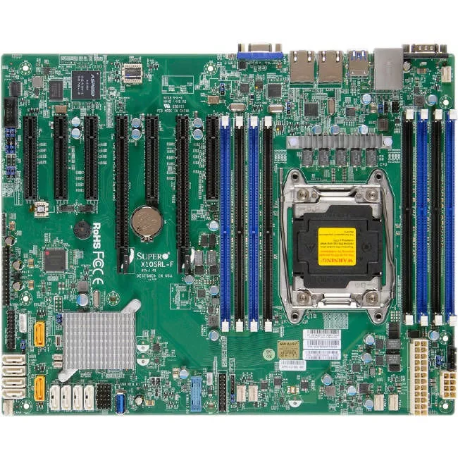 Supermicro MBD-X10SRL-F-O Server Motherboard - 1x Socket LGA 2011-v3 - Intel C612 - 8x DDR4 - 2x PCIe x16 - 3x RJ-45 - ATX