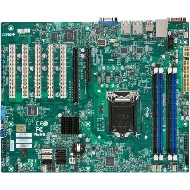 Supermicro MBD-X10SLA-F-B Server Motherboard - 1x Socket H3 LGA-1150 - Intel C222 - 4x DDR3 - RAID - 1x PCIe x16 - 3x RJ-45 - ATX