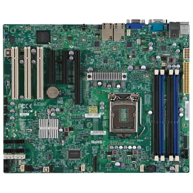 Supermicro MBD-X9SCA-O Server Motherboard - 5x Socket H2 LGA-1155 - Intel C204 - 4x DDR3 - RAID - 1x PCIe x16 - 2x RJ-45 - ATX