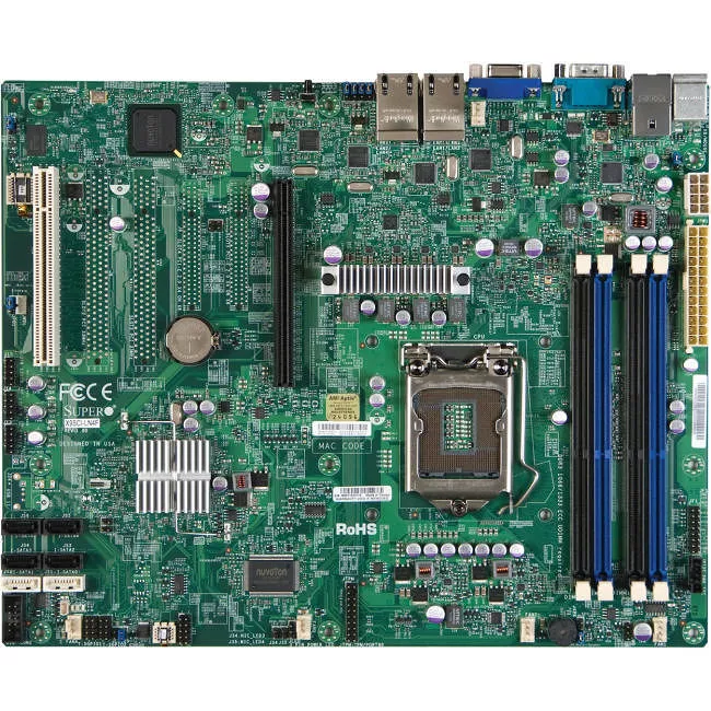Supermicro MBD-X9SCI-LN4-B Desktop Motherboard - 1x Socket H2 LGA-1155 - Intel C204 - 4x DDR3 - RAID - 1x PCIe x16 - 4x RJ-45 - ATX
