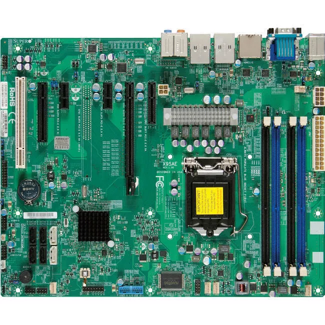 Supermicro MBD-X9SAE-O Server Motherboard - 1x Socket H2 LGA-1155 - Intel C216 - 4x DDR3 - RAID - 1x PCIe x16 - 2x RJ-45 - ATX