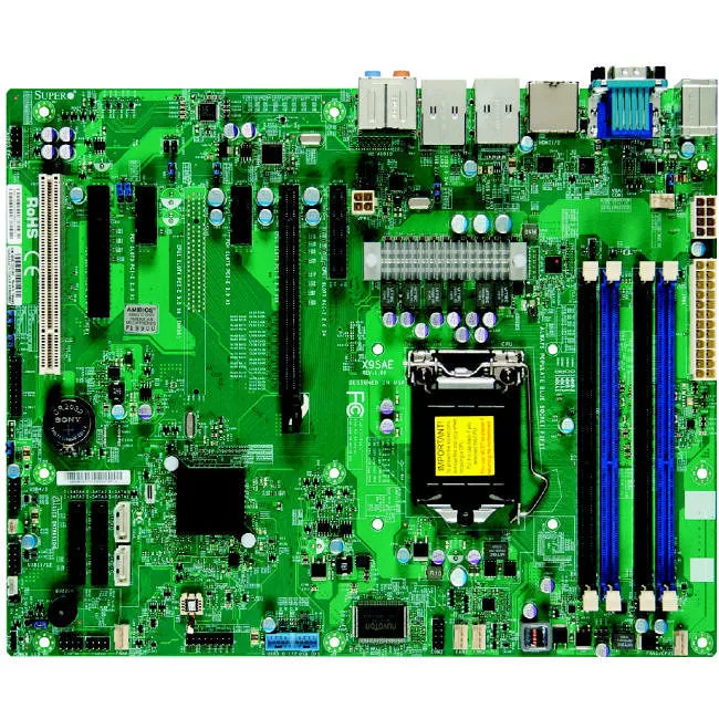Supermicro MBD-X9SAE-V-O Desktop Motherboard - 1x Socket H2 LGA-1155 - Intel C216 - 4x DDR3 - RAID - 2x PCIe x16 - 2x RJ-45 - ATX