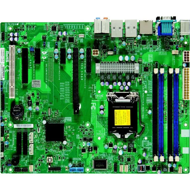 Supermicro MBD-X9SAE-V-B Desktop Motherboard - 1x Socket H2 LGA-1155 - Intel C216 - 4x DDR3 - RAID - 2x PCIe x16 - 2x RJ-45 - ATX